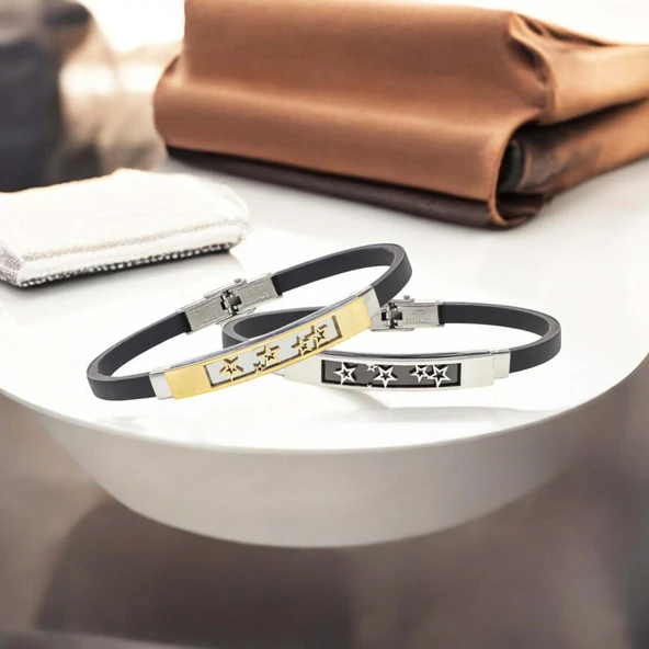 Galaksi Yıldızlar Desenli Çelik Bileklik 3183SCB021 - Resim 4