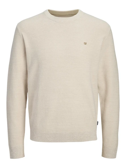 JPRBLUREX KNIT CREW NECK LN Whitecap Gray Whitecap Gray L ürün görseli 1