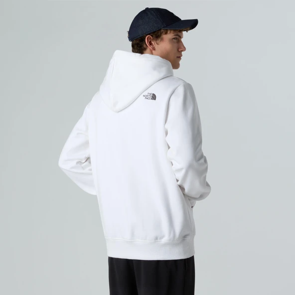 M DREW PEAK REGULAR HOODIE WHITE WHITE XL - Resim 2