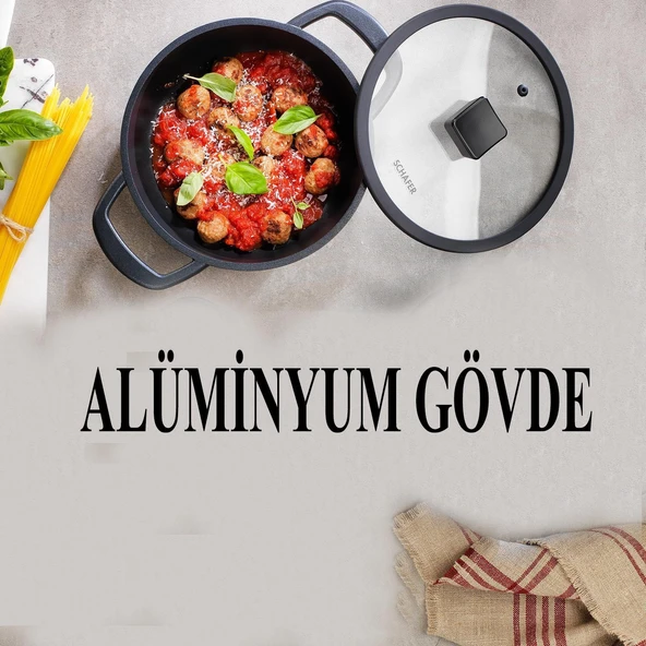 Schafer Hektor Döküm Mini Tencere 18 CM - Resim 2