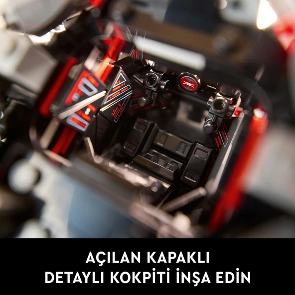 Orjinal Lego Star Wars TIE Interceptor Star Wars Starfighter Lego Star Wars 75382 - Resim 4