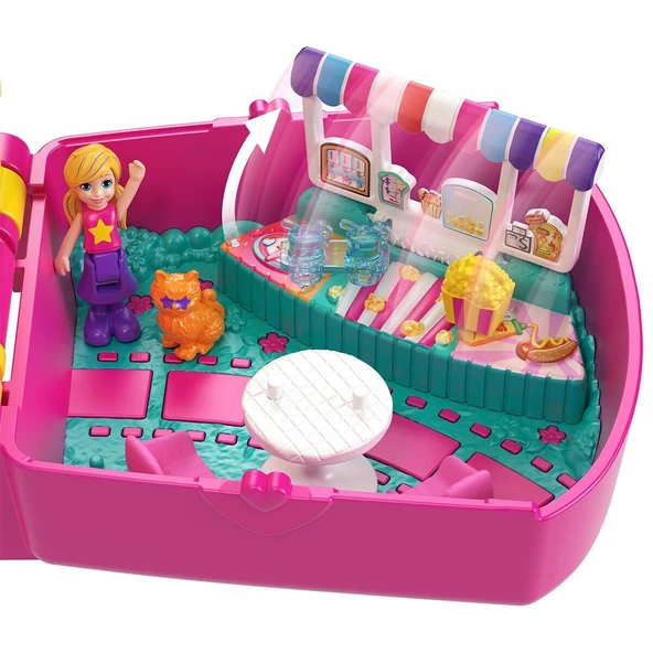 JFV01 Polly Pocket Kedicik Sineması Mini Oyun Seti - 3