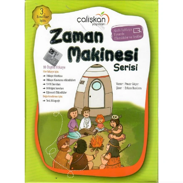 Çalışkan Yayınları Zaman Makinesi Hikaye Seti ( 10 Kitap + etkinlik kitabı)