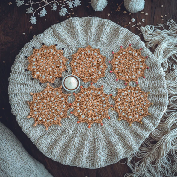 Boncuklu Bardak Altlığı ürün görseli