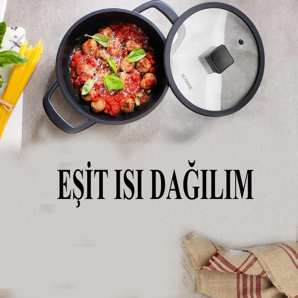 Schafer Hektor Döküm Mini Tencere 18 CM - Resim 3