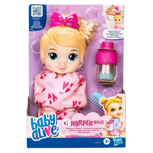 F9119 Baby Alive Şampuan Sevgisi Sarışın Bebek +3 yaş - 2
