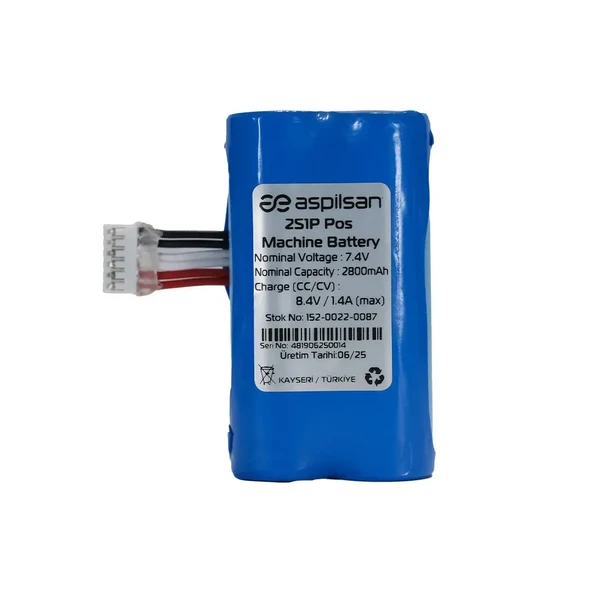 Pos Pax A910SF Bataryası 7.4V 2800mAh - 1