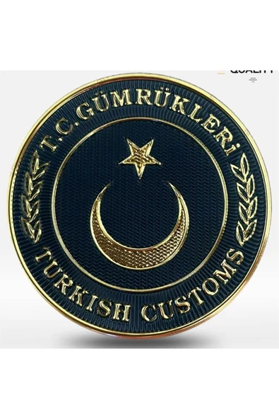 Gümrük Sağ Kol Arması 3D Plastik TPU, 2025 Yeni Tip, Cırtlı, Standart Ölçü, 1.sınıf Kalite ürün görseli