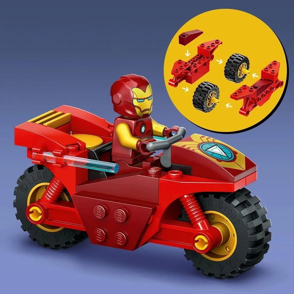 LEGO Marvel Motosikletli Iron Man ve Hulk 76287 - 2