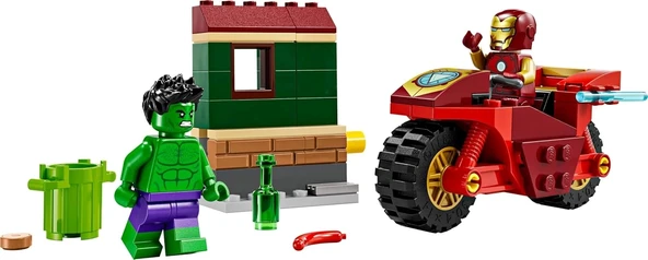 LEGO Marvel Motosikletli Iron Man ve Hulk 76287 - 3
