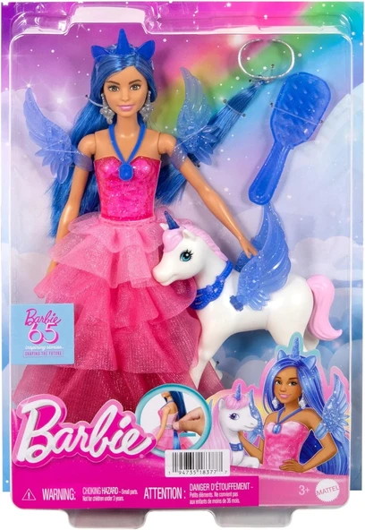 Barbie Mavi Saçlı Prenses Bebek HRR16 - 6