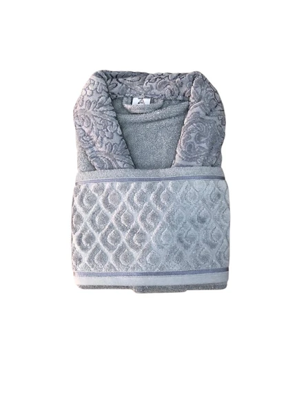 Royam 2 Parça %100 Pamuklu Kısmi Kadife Tek Kişilik Bornoz Seti ürün görseli