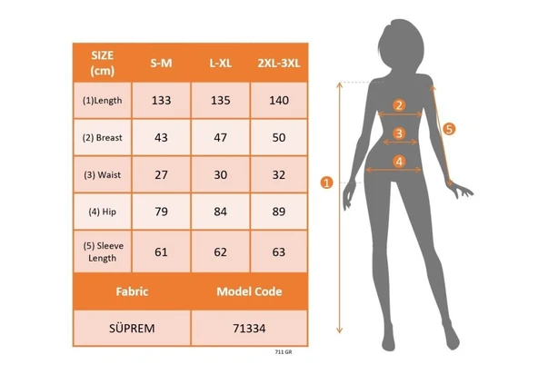 Lucky Life Kadın Uzun Kollu V Yakalı Desenli Süprem Elbise - Resim 6
