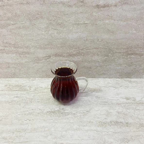Borosilikat Cam Çay Bardağı – Isıya Dayanıklı Şeffaf Tasarım 6 Adet - 4