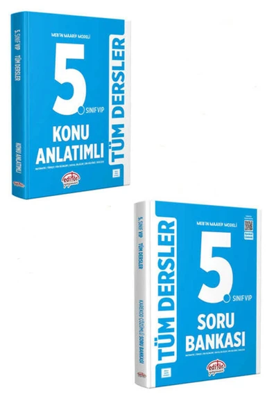 Editör Yayınları 2025 5.Sınıf Tüm Dersler Konu Anlatımı ve Soru Bankası Seti ürün görseli 1