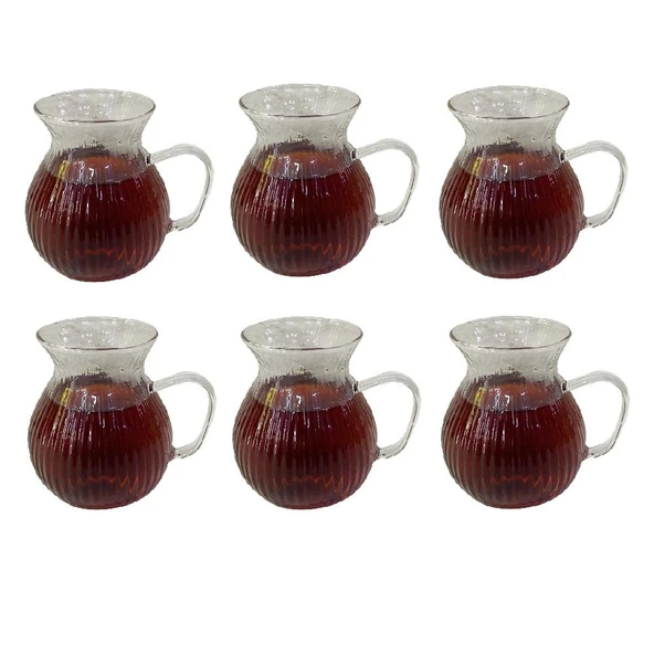 Borosilikat Cam Çay Bardağı – Isıya Dayanıklı Şeffaf Tasarım - 2