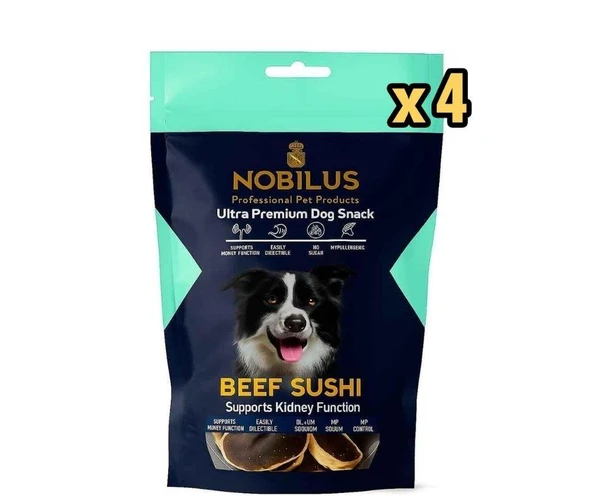 Nobilus Köpek Ödül Maması Biftekli Sushi 80 Gr x 4 Adet ürün görseli 1