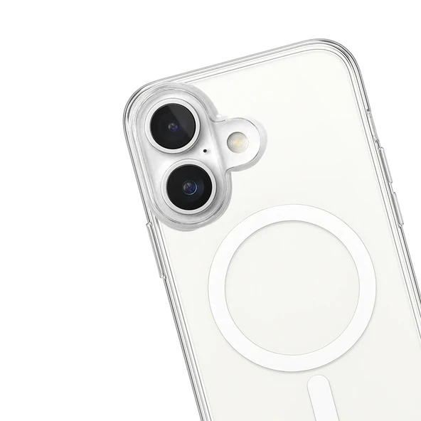 iPhone 17 Kılıf Magsafe Özellikli Şeffaf Silikon Kapak - 2
