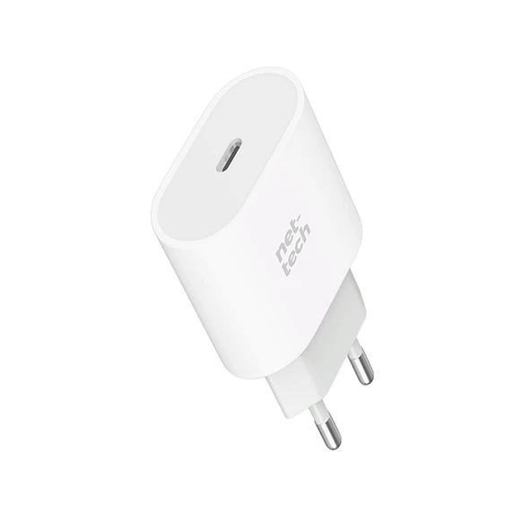 Nettech NT-HCH13 20W PD Şarj Aleti (Beyaz) - 1