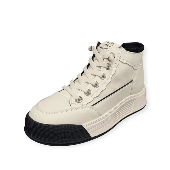 GUJA 25K334 KALIN TABAN BİLEK BOY KADIN SNEAKERS BOT - Resim 9