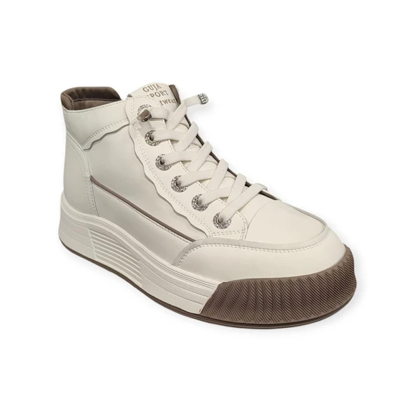 GUJA 25K334 KALIN TABAN BİLEK BOY KADIN SNEAKERS BOT - Resim 3