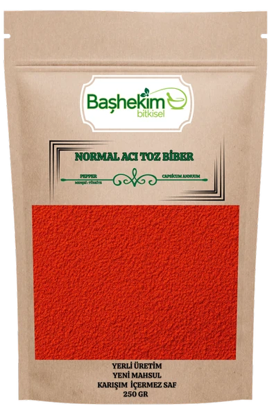 Acı Toz Biber Normal Acılı Yerli Üretim Karışımsız Saf Yeni Mahsul Gurme Kalite 250 Gr ürün görseli