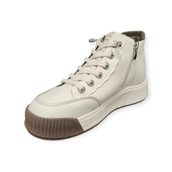 GUJA 25K334 KALIN TABAN BİLEK BOY KADIN SNEAKERS BOT - Resim 4