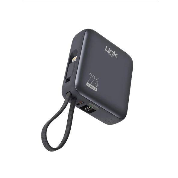 LinkTech PD22 Premium 10000 mAh 22.5W Hızlı Dahili Kablolu Powerbank - 2