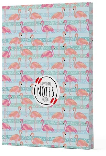 Flamingo 1 - Yan Baskılı Çizgili Defter ürün görseli