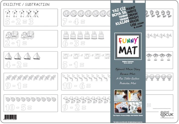 Funny Mat - Eksiltme 33,5x48cm ürün görseli