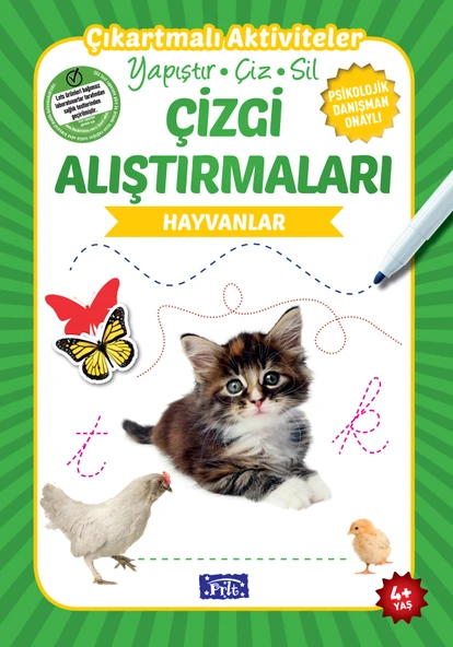 Hayvanlar - Çizgi Alıştırmaları ürün görseli 1