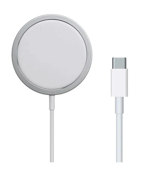 W1 Magsafe Uyumlu Kablosuz Type-c Şarj Cihazı 15w Hızlı Şarj Yeni Nesil Kablosuz Şarj Alet - 1