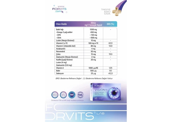 Forvits Lab Vision 30 Kapsül - 3