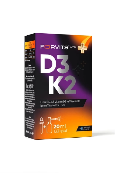 Forvits Lab Vitamin D3k2 Sprey 20 ml