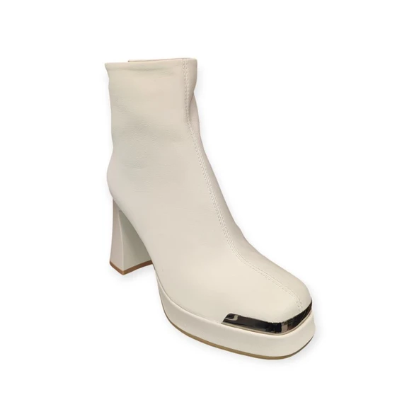 GUJA 25K414-2 PLATFORM TOPUK KÜT BURUN KLASİK KADIN BOT - Resim 8