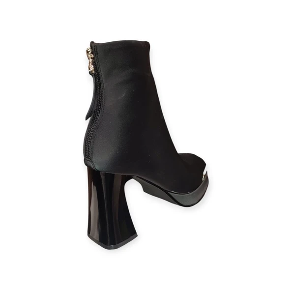 GUJA 25K414-2 PLATFORM TOPUK KÜT BURUN KLASİK KADIN BOT - Resim 5