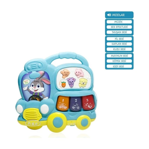 Işıklı ve Müzikli Otobüs ürün görseli