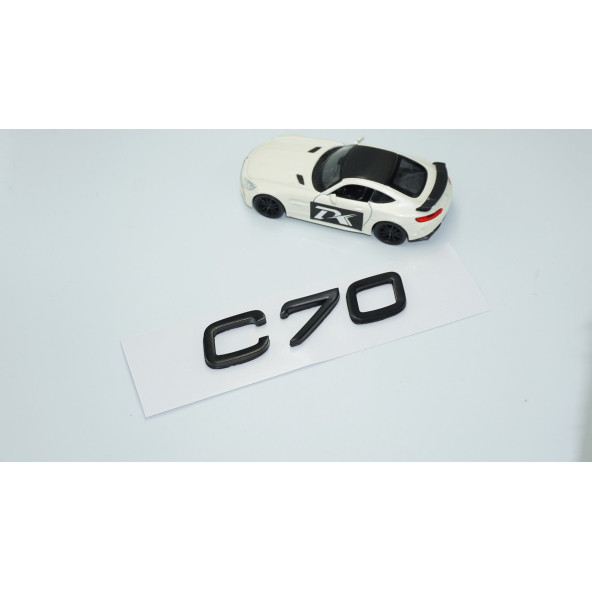 DK Tuning C70 Siyah ABS 3M 3D Bagaj Yazı Logo Volvo İle Uyumlu - 2