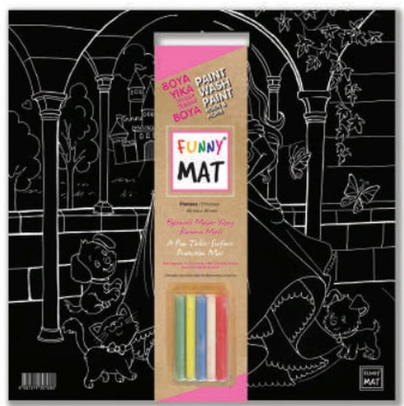 Funny Mat - Prenses 40x40cm ürün görseli