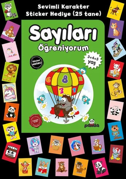 Stickerlı 3+4+5 Yaş Sayıları Öğreniyorum ürün görseli