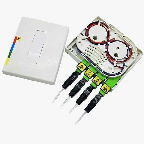 ODS 1 PORT SURFACE Fiber Optik Duvar Tipi Montaj Kutusu Beyaz 13SFP1PWT - 2