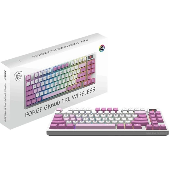 MSI FORGE GK600 TKL VİOLET MEKANİK GAMING KLAVYE ürün görseli