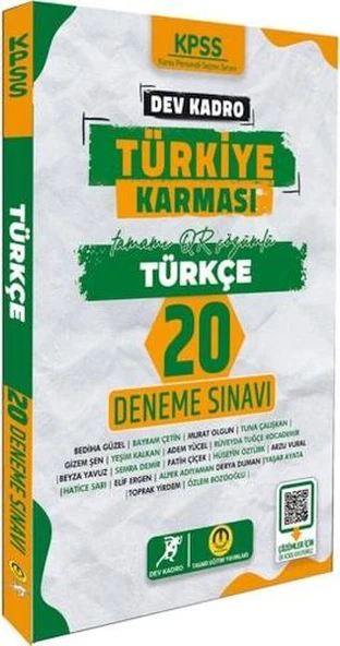 Tasarı Yayınları KPSS Türkiye Karması Türkçe 20 Deneme ürün görseli