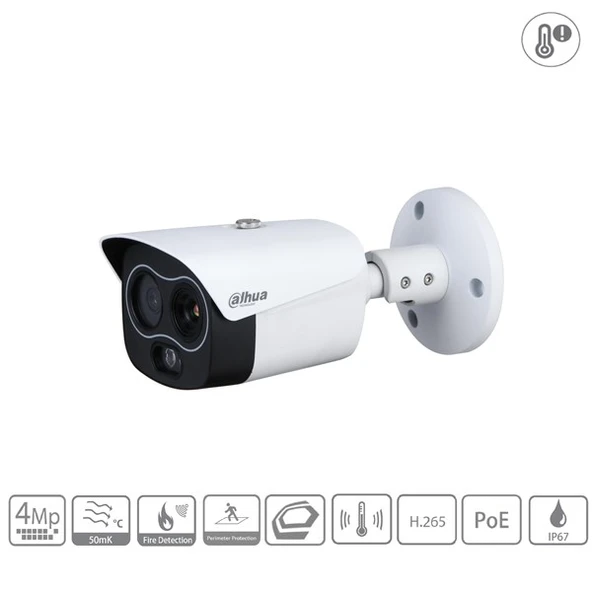 DAHUA 4MP BULLET DHI-TPC-BF1241-T-S2 MİNİ HİBRİT IP TERMAL KAMERA - 1