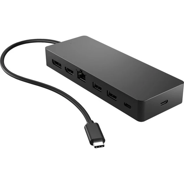 HP 50H55AA 7port Type-C,Ethernet,HDMI,DP,USB Gümüş Multiport Adapter - Resim 2