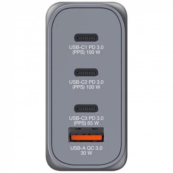 VERBATIM GNC-100 100W 4-Bağlantı Noktalı GaN Duvar Şarj Cihazı - Resim 2