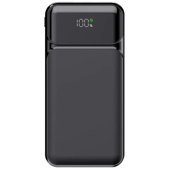 POWERBOOST NIGHT 115B 10000mAh 22.5W LCD GizliLED Siyah Taşınabilir Şarj Cihazı Powerbank - 1