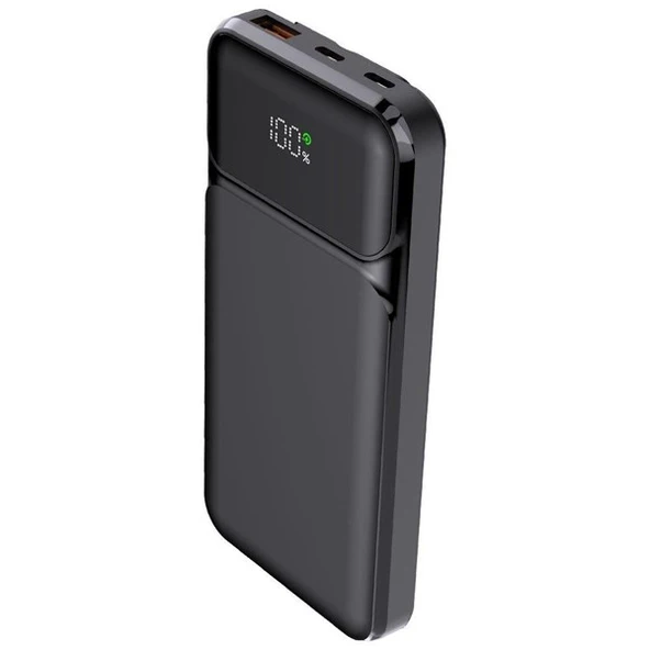 POWERBOOST NIGHT 105B 10000mAh 22.5W LCD Siyah Taşınabilir Şarj Cihazı Powerbank - 1