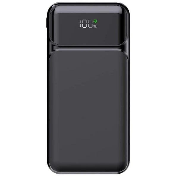 POWERBOOST NIGHT 125B 10000mAh 22.5W Dahili Kablolu LCD Siyah Taşınabilir Şarj Cihazı Powerbank - 1