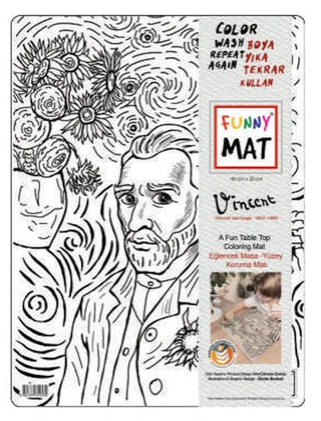 Funny Mat - Vıncent Van Gogh 30 X 40 Cm ürün görseli